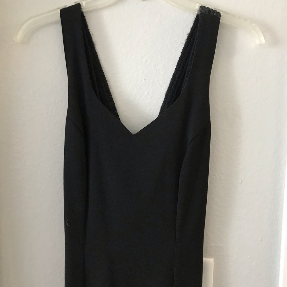 Vintage sheath dress with sequin crossover back